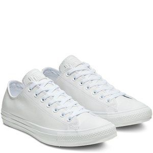 Converse Chuck Taylor White Mono Leather Low Top